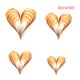 thumbnail image 5 of Bearachild 1 Juego de decoraciones de corazón, adorno colgante romántico, colgante de escena de corazones estéreo único Simple, suministros para Kits de decoración para fiestas Dorado Bearachild HA059997-03, 5 of 6