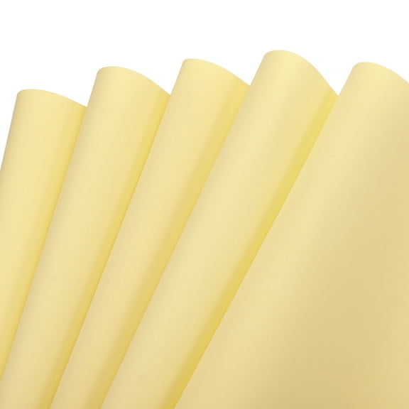 EVA Foam Sheets Light Yellow 19.7 Inch x 35.4 Inch 1mm Thick Crafts Foam Pack of 5