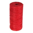 thumbnail image 2 of roll of Jute Rope String Durable Gift Wrapping , Red, 2 of 8