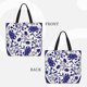 thumbnail image 2 of Easygdp Blue And White Porcelain Pattern Bolsa Tote para Mujer, Bolso de Hombro para Trabajo, Playa, Viajes, Compras y Supermercado, 2 of 7