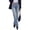 Ashleigh Blue, variant on Womens Jeans Straight Leg Stretchy High Waist | Classic Rigid Structured Tummy Control Pants with Practical Pockets, Ideal for Business Office, Daily Casual, Back to School