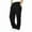 Black, variant on Kiijoy Little Boys Straight Leg Sweatpants Elastic Waist Athletic Joggers Pants, Sizes 5-6