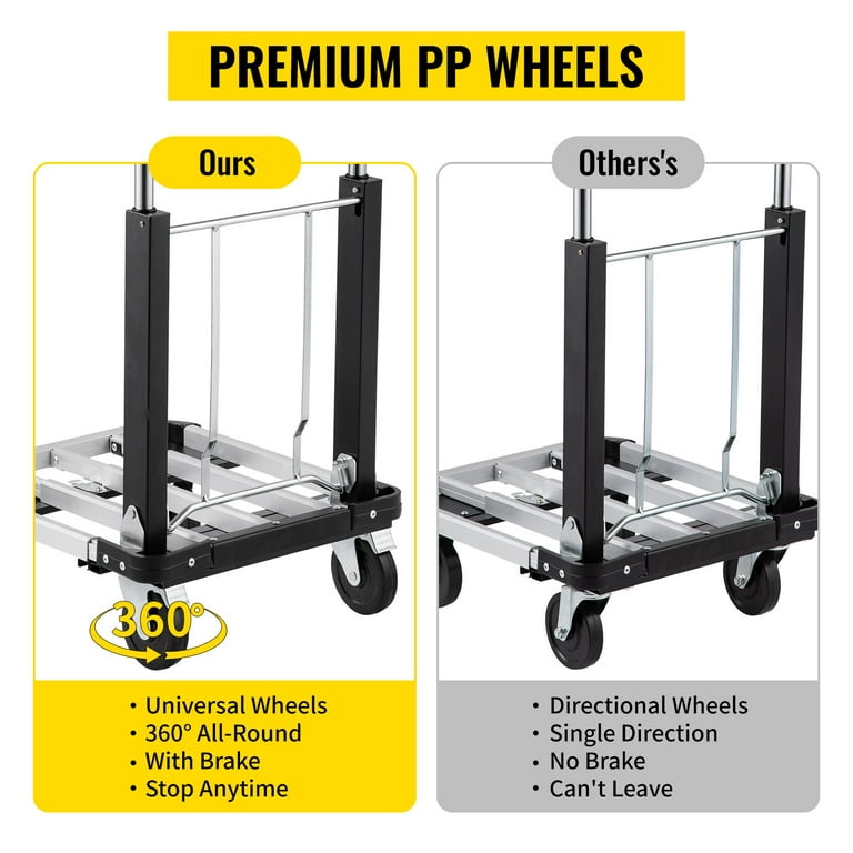 Folding Dolly Cart with 330lb Capacity by Stalwart