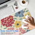 thumbnail image 4 of Long Mouse Pads for Desk,Pioneer Flower Floral Print Pattern Desk Mats on Top Of Desks, Desk Mouse Pad Extra Large with 3mm Non-Slip Base and Stitched Edge for Gaming,Office,Work,Home 31.5"x11.8", 4 of 6