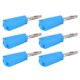 thumbnail image 3 of 20 piezas conector Banana 4mm/0,16 pulgadas baja pérdida de señal de transmisión corriente estable compacto conector eléctrico conveniente azul, 3 of 9