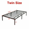 thumbnail image 6 of Topcobe 14" Twin Size Bed Frame, Heavy Duty Bedroom Metal Platform Bed Frame Mattress Foundation, Easy Assembly, Black, 6 of 7