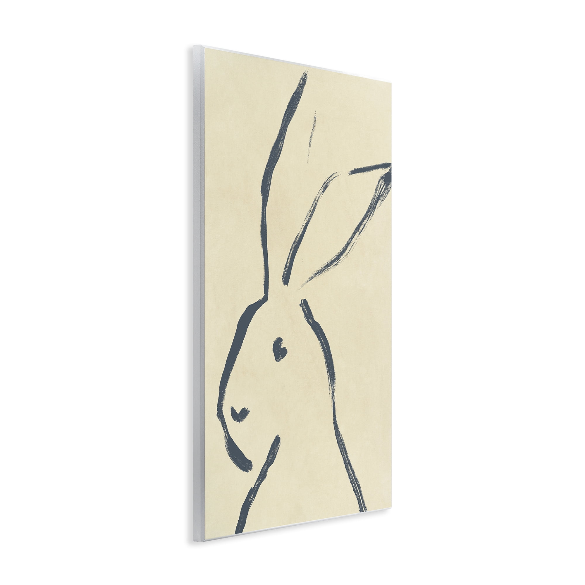 Stupell Industries Minimal Brushed Rabbit Animals & Insects Drawing Unframed Art Print Wall Art, 13 x 19