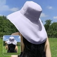 thumbnail image 2 of Fgnfyis UPF 80+ Summer Wide Brim Sun Hat with Cape for Women Outdoor Gardening and Beach Purple One Size, 2 of 4