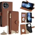 thumbnail image 1 of For OnePlus Ace 5 5G 5 Pro 5G Wallet Case Fishtail Design Leather Phone Cover with Mirror Stand Stra, 1 of 5