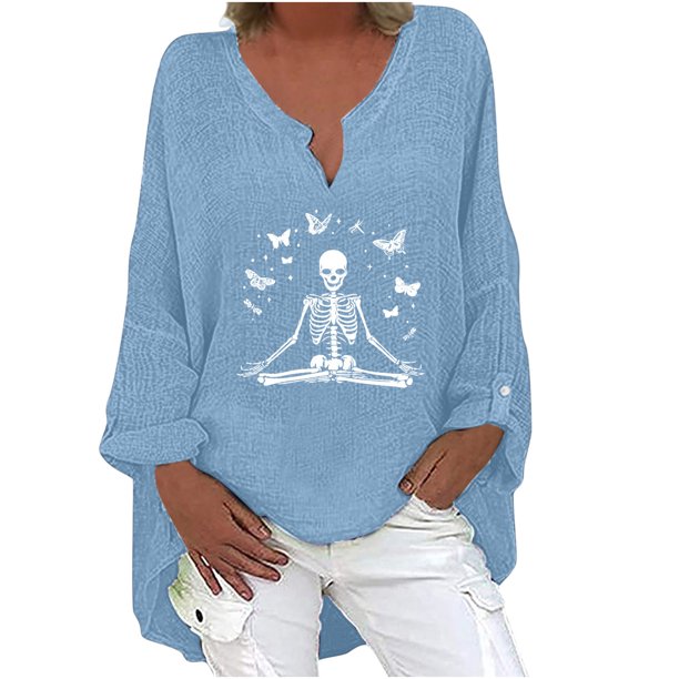 Moda Mujer Camiseta de manga larga Otoño Frente abierto Prendas de abrigo sueltas Impresión Blusa Abrigo Tops Pompotops FGAJ14592
