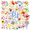 5A, variant on Watercolor Flower Theme Stickers, Waterproof Flower Theme Sticker for Water Bottle Laptop Phone Cases Planner Skateboard Luggage Helmet Party Favor Decor, Ideal for Adults Teens Teacher Rewards