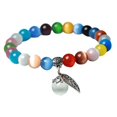 thumbnail image 3 of Pulsera de piedras preciosas naturales multicolor para hombres y mujeres Hugo Pulsera Piedra Ojo de Gato, 3 of 10