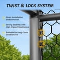 thumbnail image 6 of Slsy 24x8FT/21x7FT/18x7FT/12x6FT Professional Soccer Goals, 66mm Aluminum Heavy-Duty Soccer Goal, Galvanized Steel Training Soccer Goal for Youth, Adults & Soccer Clubs, 6 of 9
