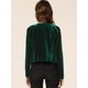thumbnail image 4 of Chaqueta de terciopelo Allegra K mujer Verde Oscuro M, 4 of 5