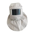 thumbnail image 4 of Gorro con capucha para chorro de arena Gorro tipo chal Equipo de protección Lona blanca Equipo de protección Uso sencillo Protección facial Protector, 4 of 8