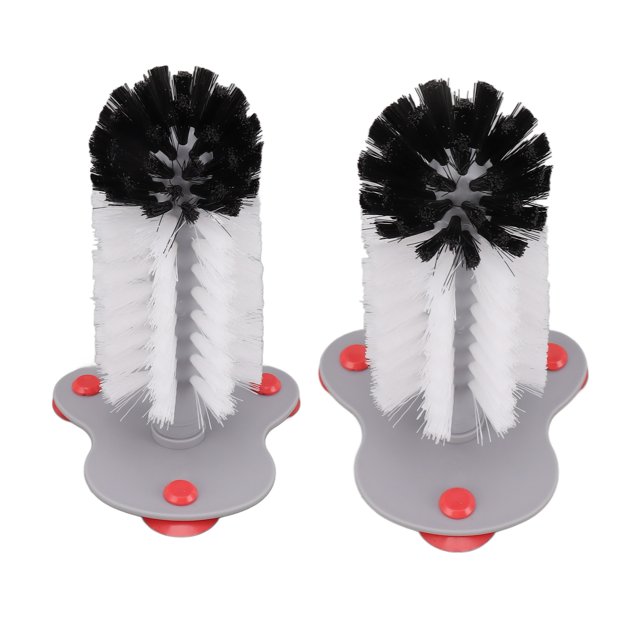 Kitchen Rotating Cup Brushes, Effective Suction Wall Glass Brush Suction Base for Home