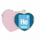 thumbnail image 1 of El helio elemento químico ciencia Bolsa de viaje Mirror maquillaje corazón rosa, 1 of 4