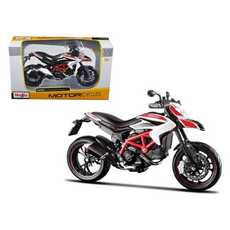 2013 Ducati Hypermotard SP White Motorcycle Model 1/12 by