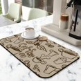 thumbnail image 2 of Versatile Diatom Mud Coffee Mat, 19.5x12in - Super Absorbent, Ideal for Coffee Makers & Espresso Machines, Coffee Drying Mat Adds Stylish Typography Print to Countertops, 2 of 7