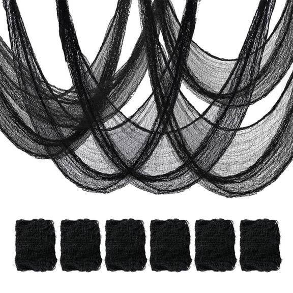 Scary Halloween Decorations Outdoor 72 X 30 Inch Black Creepy Cloth Spooky Halloween Decor for Haunted House Indoor and Window Party Use 1 Pack