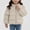 Beige, variant on ITSAME Girls Quilted Puffer Jacket (1-8) Bear Graphic Zip Up Winter Warm Coat with Pockets Size 7