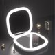 thumbnail image 2 of r6n 1X 5X Magnification LED Lighted Travel Pocket Mirror Rechargeable i8h Double-Sided Makeup Mirror, 2 of 5