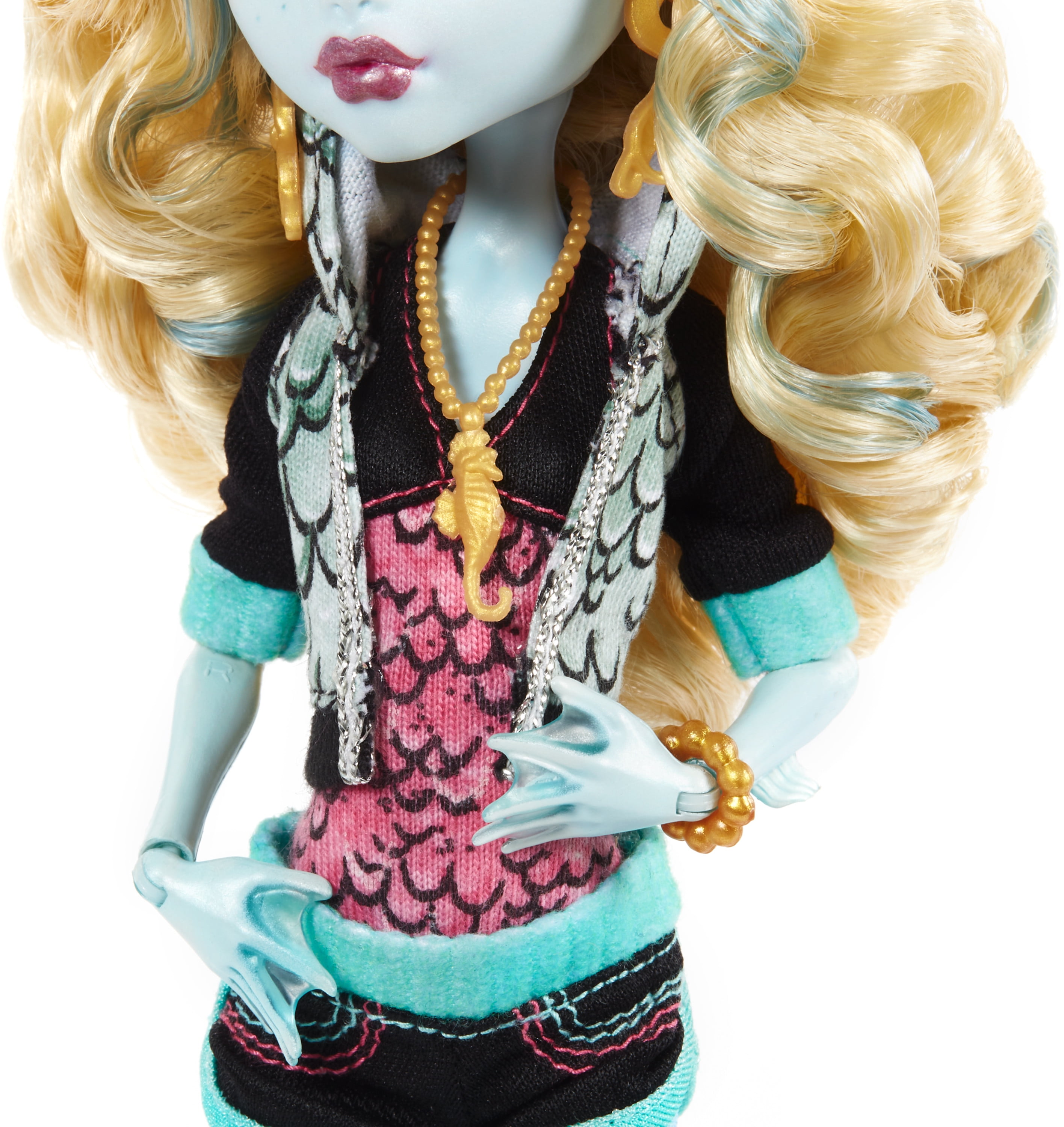 MONSTER HIGH - POUPEE LAGOONA BLUE AVEC PIRANHA DE COMPAGNIE