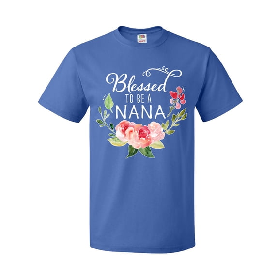 Inktastic Blessed to Be a Nana with Flowers T-Shirt