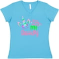 thumbnail image 3 of Inktastic It's My Birthday Unicorn Women's V-Neck T-Shirt, 3 of 5