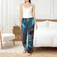 thumbnail image 6 of Lsque Underwater Office Diver Print Women's Pajama Pants, Lounge Pant - Comfortable Home Wear,Elastic Waistband, Stylish Design-X-Large, 6 of 9
