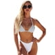 thumbnail image 1 of Mujeres Bikini Brillante Micro Sexy String Traje De Baño De Dos Piezas Tanga Femenina Traje De Baño Blanco,m Feliz Sencillez, 1 of 4