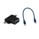 thumbnail image 4 of Adaptador USB OTG micro USB 2 en cable corto USB para cargar, 4 of 9