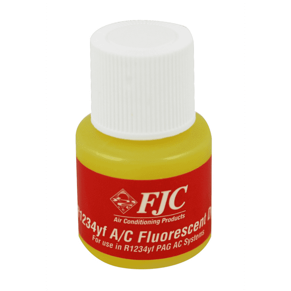 FJC R-1234yf A/C Dye for 8 oz Refrigerant Oil, Fluorescent Leak Detection