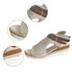 thumbnail image 4 of MKLEKYY Sandalias para Dama Sandalias de Cuña Huecas de Cuero de Moda de Verano para Mujer Sandalias Cómodas Informales para Exteriores, 4 of 4