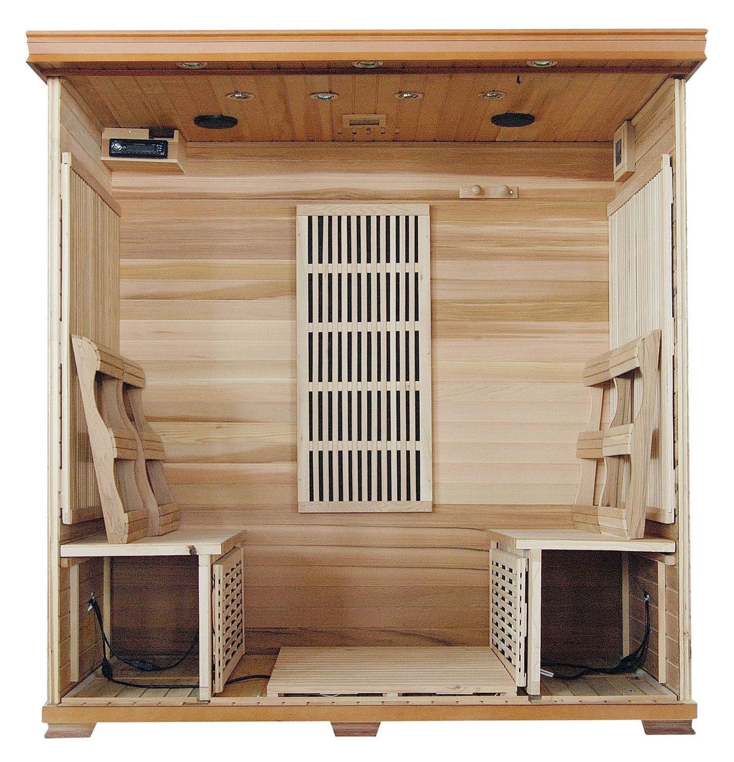 Radiant Saunas 4-Person Cedar Infrared Sauna with 9 Carbon Heaters