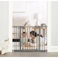 thumbnail image 4 of Regalo Heritage & Home Puerta de seguridad para bebés extra ancha de 39 pulgadas, marca galardonada, incluye puerta de madera decorativa, kits de extensión, kit de montaje a presión, copas de pared y, 4 of 5