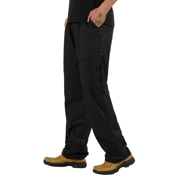 Ketyyh-chn99 Mens Fashion Casual Pants 2023 Big and Tall Slacks Loose Straight Trousers Black,4XL