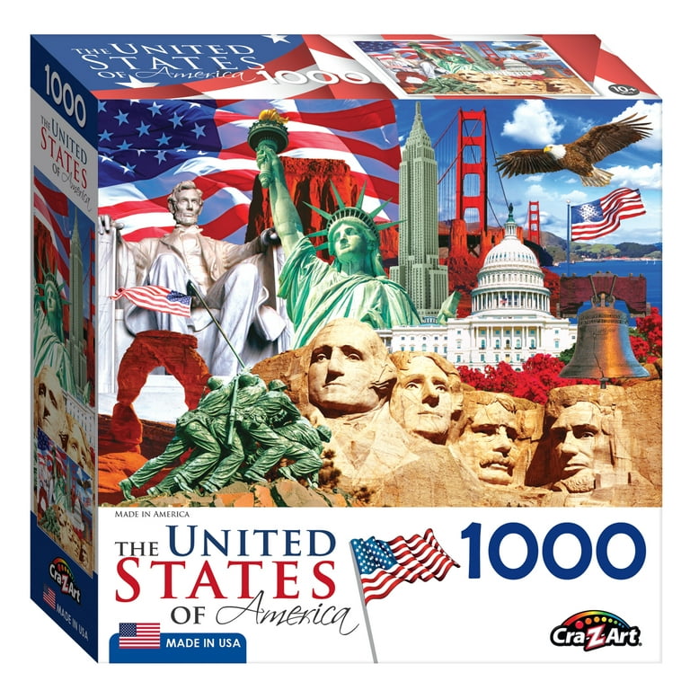 Cra-Z-Art 1000-Piece United States of America Adult Jigsaw Puzzle