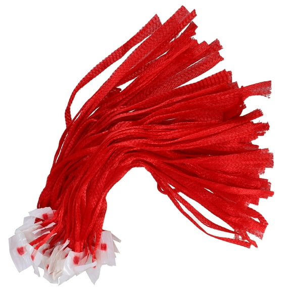 CHICHUMID Produce Bags Red For Vegetable Storage 100Pcs 17.72X5.51X0.04In