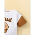 thumbnail image 5 of Bagilaanoe Newborn Baby Girl Boy Summer Rompers Letter/Ice Cream Print Short Sleeve Bodysuits 3M 6M 12M 18M 24M Infant One Piece Short Jumpsuit, 5 of 8