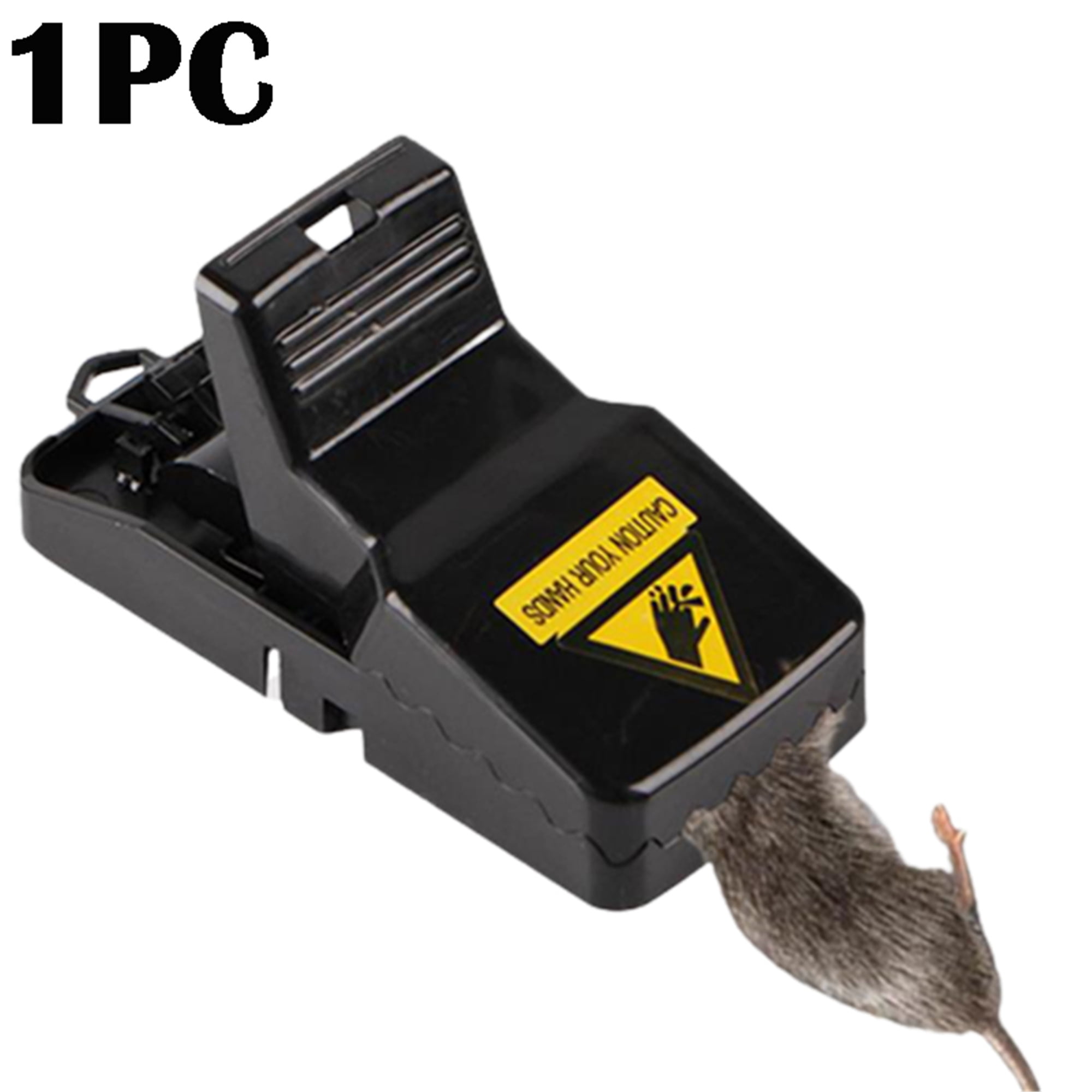 Mouse Traps Outdoor - Elbourn Mice Killer for House Indoor Outside Rats - 6 Pack, Size: 11.2x4.8x5.6 cm, Black