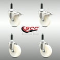 thumbnail image 2 of 4 Inch 316SS Nylon Swivel 3/4 Inch Expanding Stem Caster Set 2 Lock Brake SCC, 2 of 2