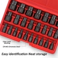 thumbnail image 4 of 25 Pcs Broken Bolt Screw Cap Extractor,Damaged Bolt Extractor Set for Removing Broken Studs Bolts Socket Screws, 4 of 5