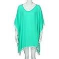 thumbnail image 4 of Leesechin Kimonos for Women Cardigan Trim Kaftan Chiffon Tassels Swimwear Beach Loose Bikini Cover Up, 4 of 7