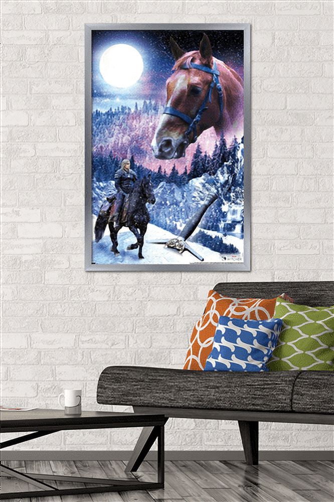 Netflix The Witcher Season 2 - Roach Wall Poster, 22.375" x 34", Framed