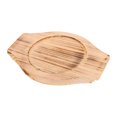 thumbnail image 4 of Wooden Casserole Mat with Handles for Home Use Light Brown Reusable Kitchen Accessory 12.6cm, 4 of 5