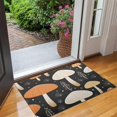 thumbnail image 2 of Colorful Mushroom Plant Black Pattern Door Rugs,Washable Non Slip Door Mats Indoor,Decorative Door Mats,Entry Mat Indoor for Entrance,Bedroom,Kitchen,Bathroom,17"x30", 2 of 6