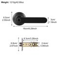 thumbnail image 2 of Methold WF-016 Tuya Bluetooth Contraseña de huellas dactilares Cerradura de manija inteligente Contraseña temporal Seguridad Cerradura antirrobo con 20 Electrónica Negro, 2 of 6