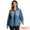 Light Blue, variant on DARING DIVA Women's Trendy Long Sleeve Button Down Washed Denim Jacket XS Blue