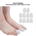 thumbnail image 4 of 10 Pairs SEBS Big Toe Protector Breathable Blister Pain Relief Reusable Toe Cover SeparaterWhite, 4 of 5
